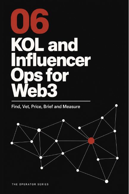 Cover of KOL and Influencer Ops for Web3